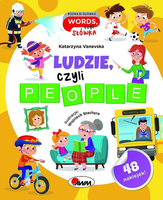 okładka Ludzie czyli people. Poznaje główka words, czyli słówka książka | Vanevska Katarzyna