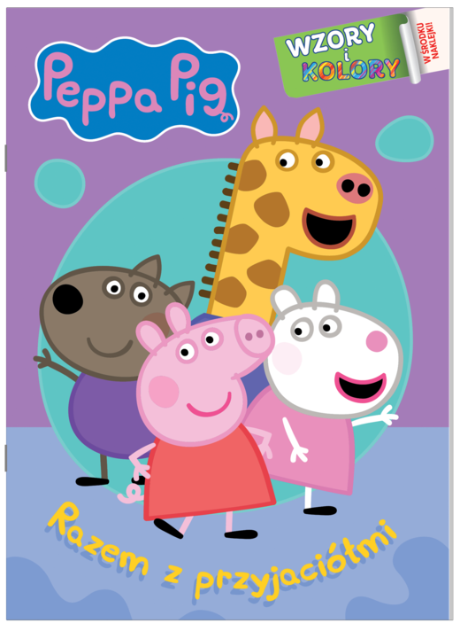 okładka Razem z przyjaciółmi. Świnka Peppa. Wzory i Kolory książka | Opracowanie zbiorowe