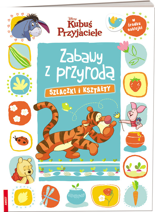 okładka Disney Kubuś i przyjaciele Zabawy z przyrodą szlaczki i kształty ZP-9102 książka | Opracowanie zbiorowe