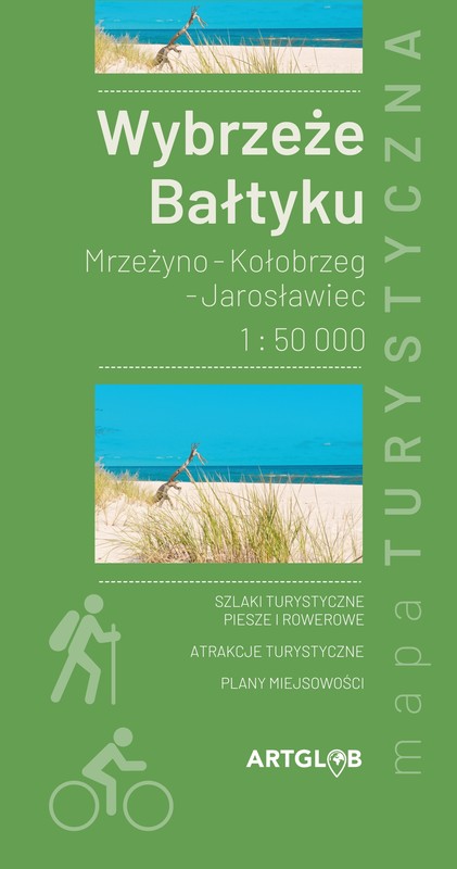 okładka Wybrzeże Bałtyku Mrzeżyno - Kołobrzeg - Jarosławiec 1:50 000 książka