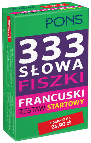 okładka Fiszki na start PONS Język francuski 333 słowa książka | Opracowanie zbiorowe