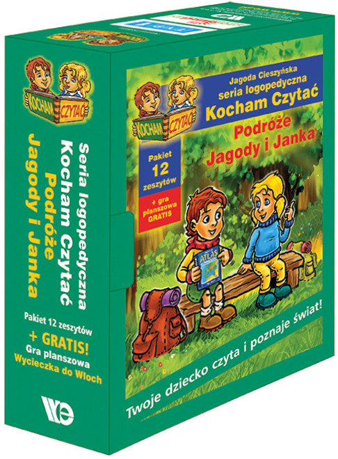 okładka Kocham Czytać 19-30 Komplet (pudełko II) Podróże Jagody i Janka książka | Jagoda Cieszyńska
