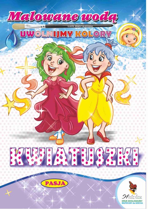 okładka Kwiatuszki. Malowane wodą książka | Ernest Błędowski