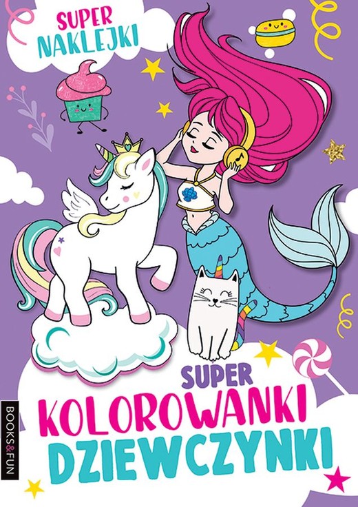 okładka Super kolorowanki dziewczynki książka | Opracowanie zbiorowe