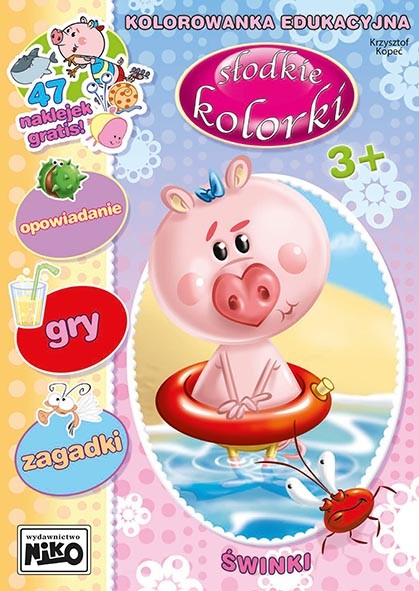 okładka Świnki. Słodkie kolorki książka | Kopeć Krzysztof