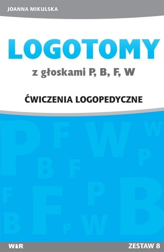 okładka Logotomy z głoskami P,B,F,W książka