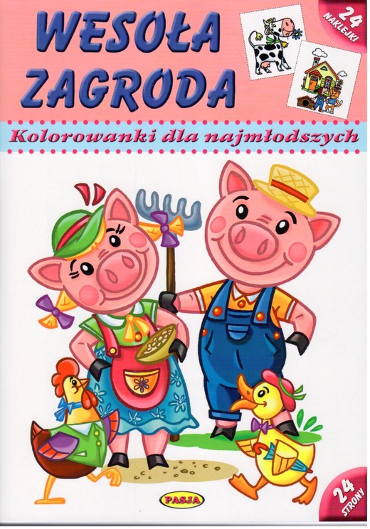 okładka Wesoła zagroda kolorowanki dla najmłodszych wyd. 2 książka | Opracowanie zbiorowe