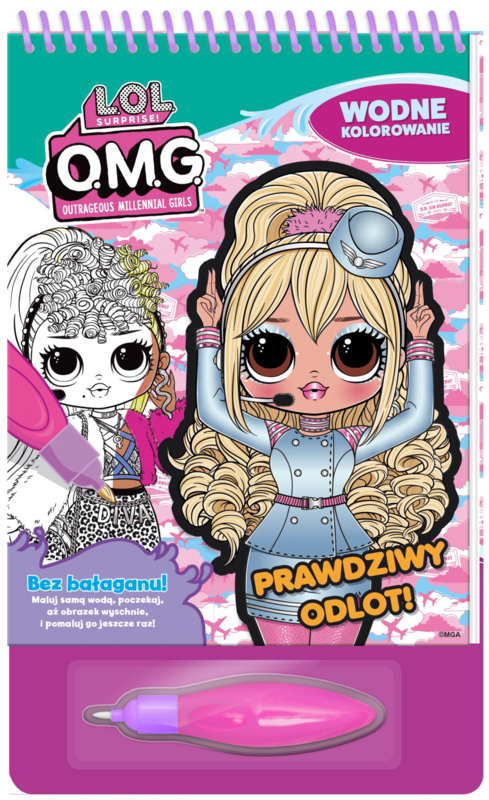 okładka Prawdziwy odlot. L.O.L. Surprise! Wodne kolorowanie książka