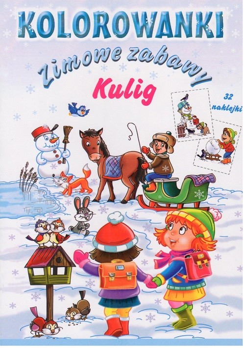 okładka Zimowe zabawy. Kulig. Kolorowanki książka | Ernest Błędowski