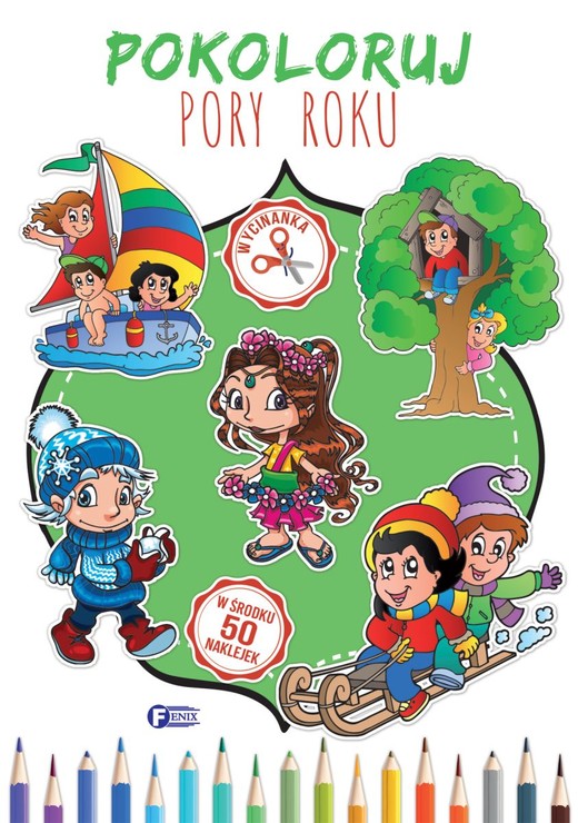 okładka Pokoloruj pory roku książka | Opracowanie zbiorowe