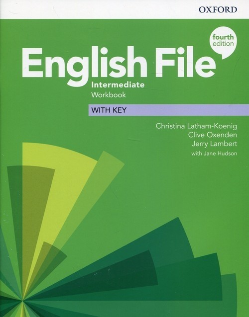 okładka English File Intermediate Workbook with key książka