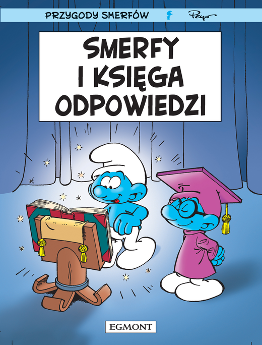 okładka Smerfy i księga odpowiedzi. Smerfy Komiks książka | Peyo