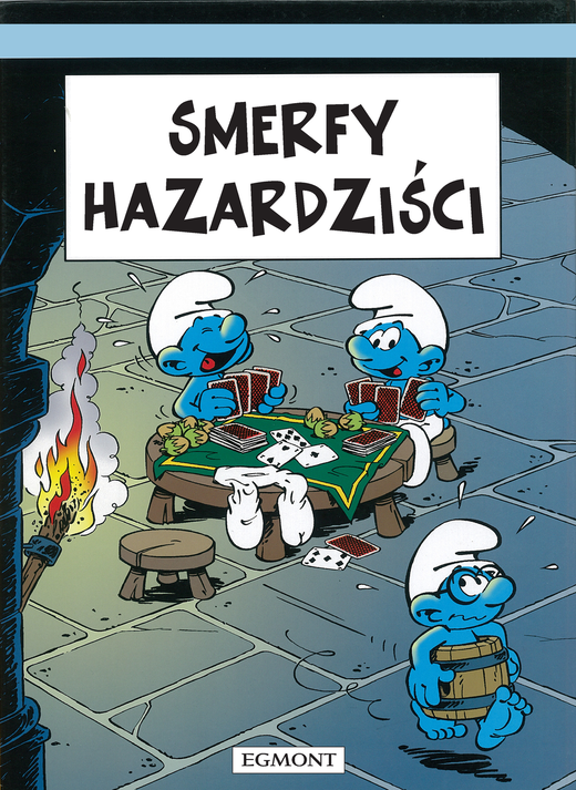 okładka Smerfy hazardziści. Smerfy Komiks książka | Peyo