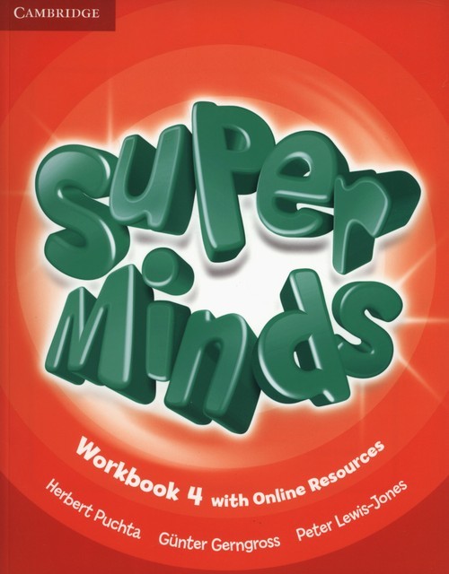 okładka Super Minds 4 Workbook with Online Resources książka | Gunter Gerngross, Peter Lewis-Jones, Herbert Puchta