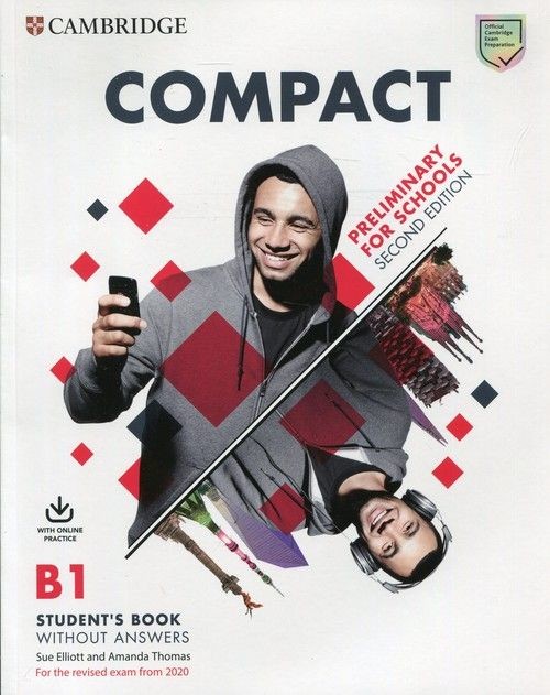 okładka Compact Preliminary for School B1 Student's Book without answers with Online Practice książka