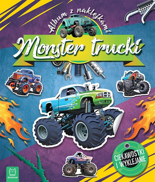okładka Monster Trucki. Ciekawostki i wyklejanie. Album z naklejkami książka | Opracowanie zbiorowe