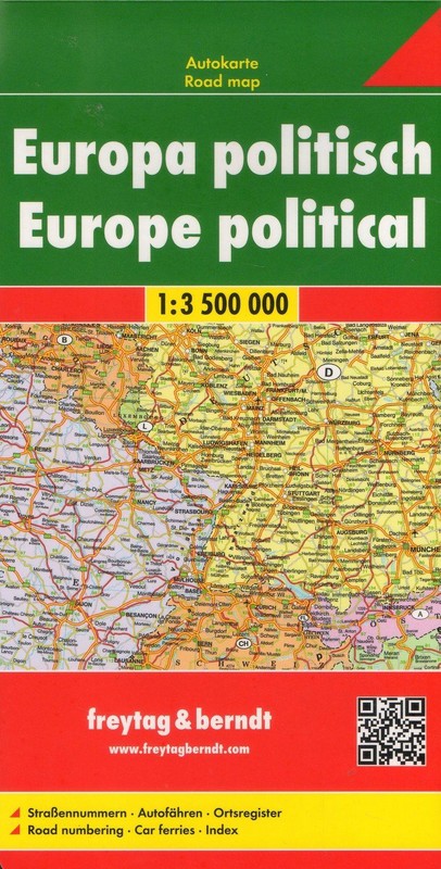 okładka Mapa Europa polityczno-drogowa 1:3 500 000 FB książka