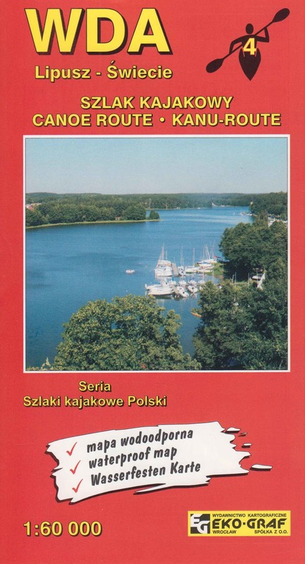 okładka Mapa Wda mapa kajakowa 1:60 000 EG książka