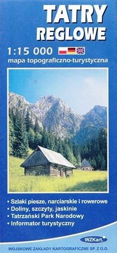 okładka Mapa Tatry Reglowe 2014 1:15 000 WZKart książka