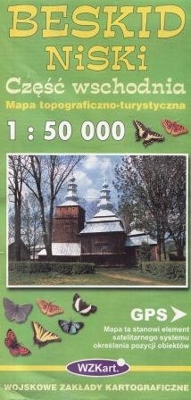okładka Mapa Beskid Niski 1:50 000 WZKart książka