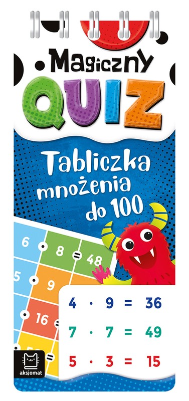 okładka Tabliczka mnożenia do 100. Magiczny quiz. Spirala książka | Agnieszka Bator