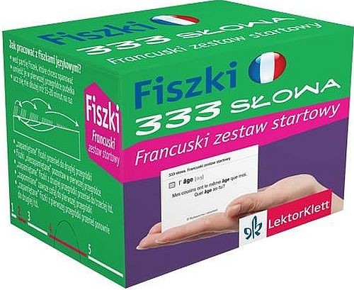 okładka Fiszki 333 słowa Francuski Zestaw startowy PONS W.1 książka