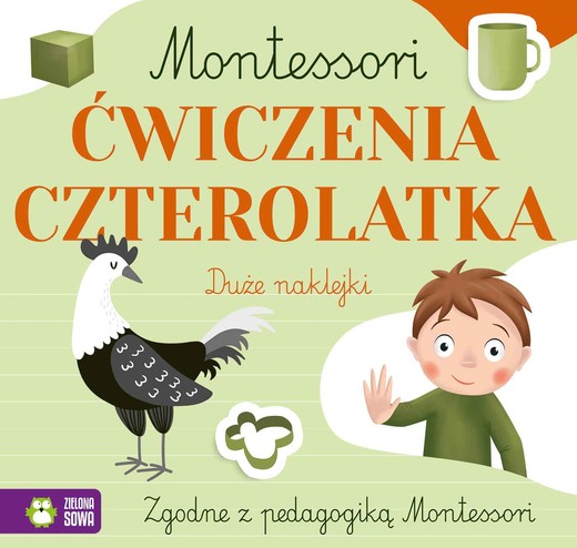 okładka Ćwiczenia czterolatka. Montessori książka | Zuzanna Osuchowska