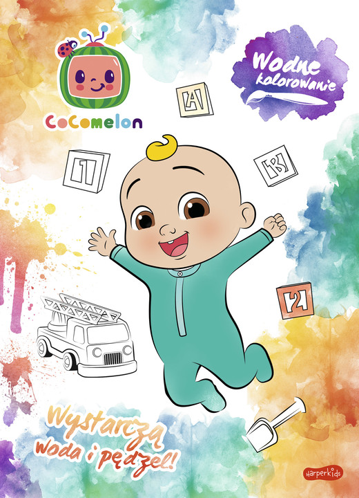 okładka Cocomelon. Wodne kolorowanie książka | Opracowanie zbiorowe