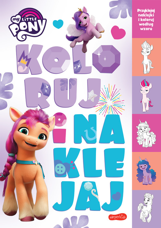 okładka My Little Pony. Koloruj i naklejaj książka | Beata Żmichowska