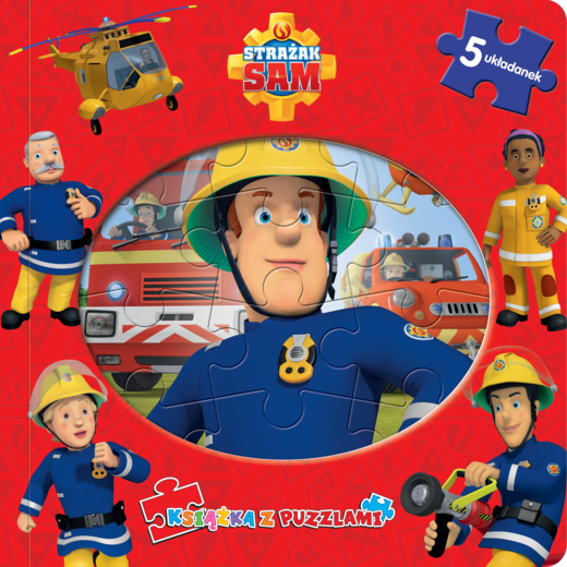 okładka Książka z puzzlami. Strażak Sam książka | Opracowanie zbiorowe