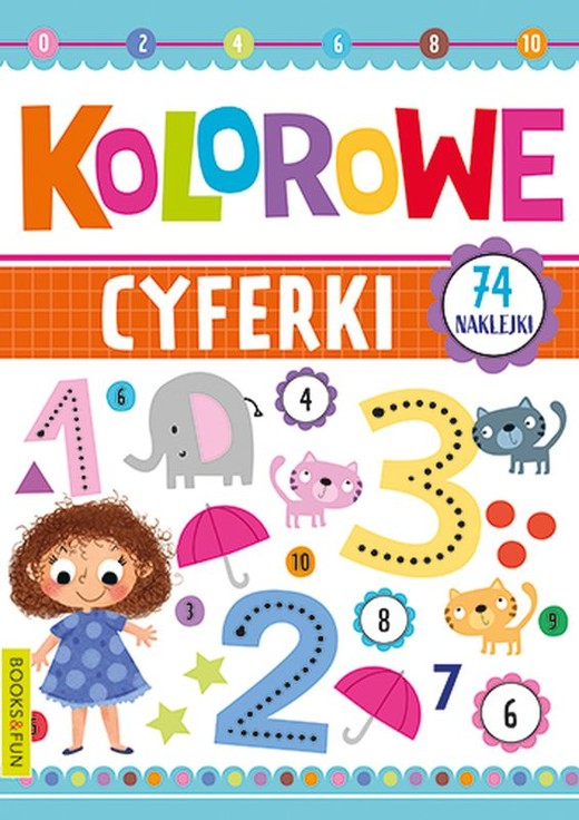 okładka Kolorowe cyferki książka | Opracowanie zbiorowe