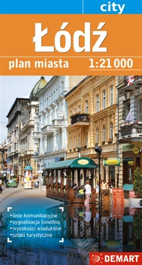 okładka Łódź plan miasta 1:21 000 książka | Opracowanie zbiorowe