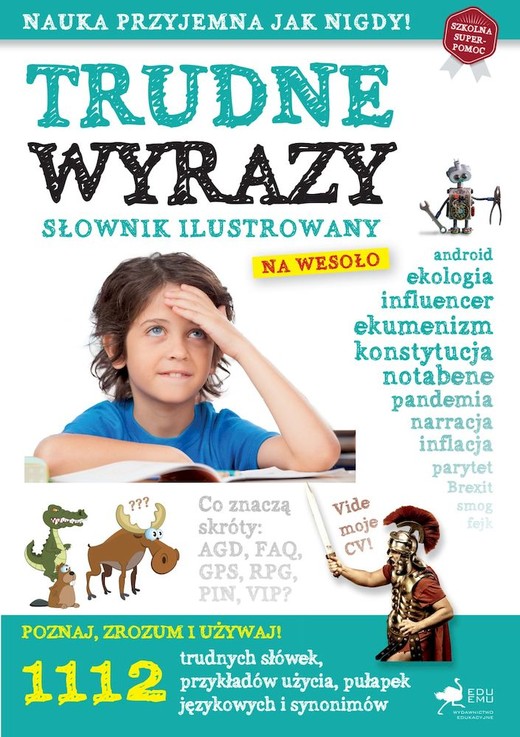 okładka Trudne wyrazy. Słownik ilustrowany na wesoło książka | Opracowanie zbiorowe
