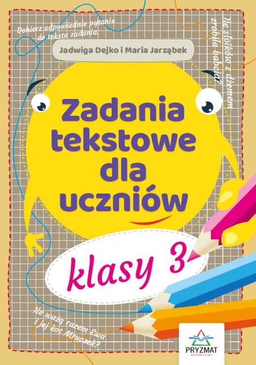 okładka Zadania tekstowe dla uczniów klasy 3 książka | Dejko Jadwiga