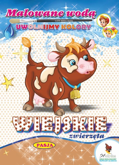 okładka Wiejskie zwierzęta. Malowane wodą książka | Budek Mariola