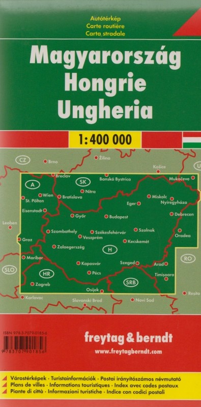 okładka Węgry mapa 1:400 000 książka | Opracowanie zbiorowe