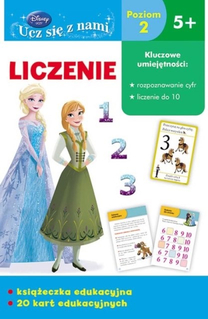 okładka Uczy ucz się z nami liczenie Disney Kraina Lodu książka | Opracowanie zbiorowe