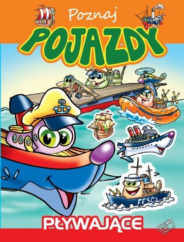 okładka Poznaj pojazdy pływające naklejki z brokatem książka | Opracowanie zbiorowe