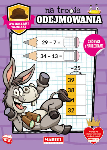 okładka Zwierzaki tajniaki na tropie odejmowania książka | Salamon Katarzyna