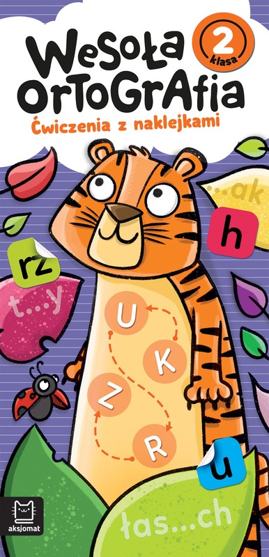 okładka Wesoła ortografia. Ćwiczenia z naklejkami. Klasa 2 książka | Bogusław Michalec