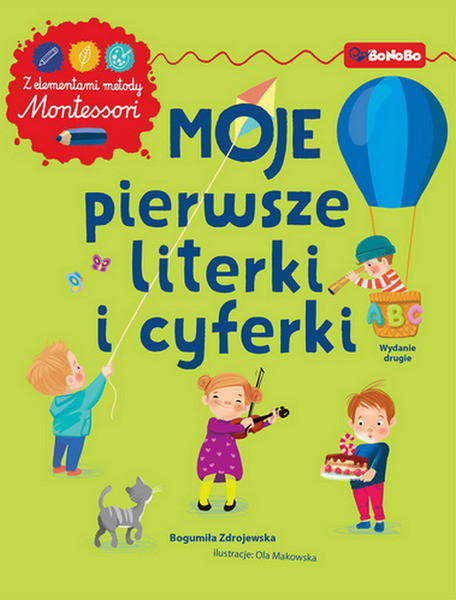 okładka Moje pierwsze literki i cyferki z elementami metody Montessori wyd. 2023 książka