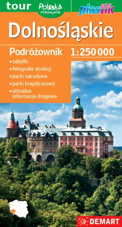 okładka Dolnośląskie. Podróżownik 1 250:000. Plastik książka | Opracowanie zbiorowe