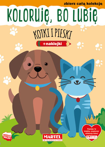 okładka Kotki i pieski. Koloruję, bo lubię książka | Natasza Korpik