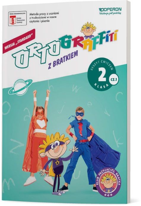 okładka Ortograffiti z Bratkiem 2 Zeszyt ćwiczeń część 1 Wersja Standard szkoła podstawowa książka | Izabela Mańkowska, Małgorzata Rożyńska