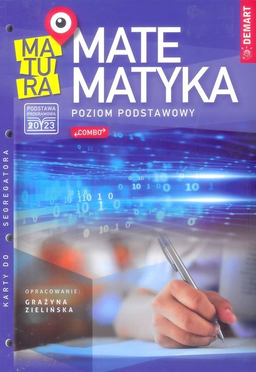 okładka Matematyka. Karty do segregatora. Matura 2023 (poziom podstawowy) książka | Zielińska Grażyna