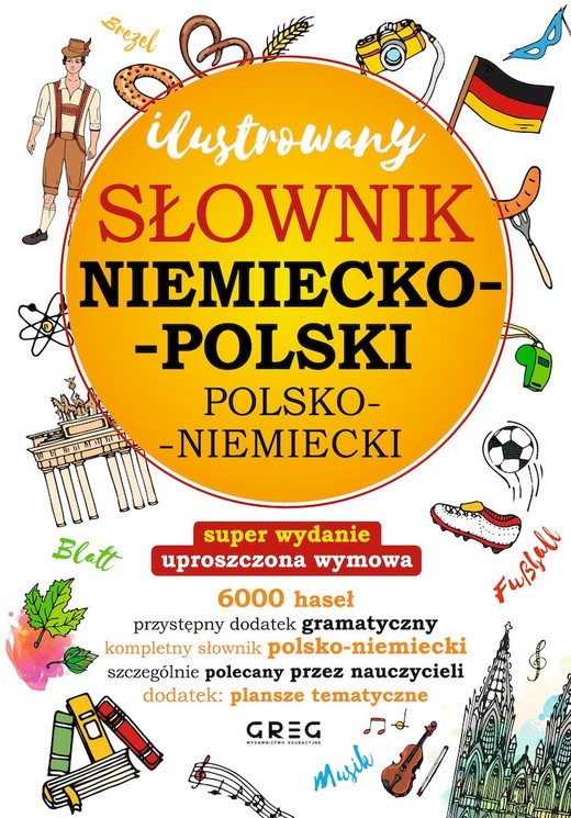 okładka Ilustrowany słownik niemiecko-polski, polsko-niemiecki książka | Adrian Golis