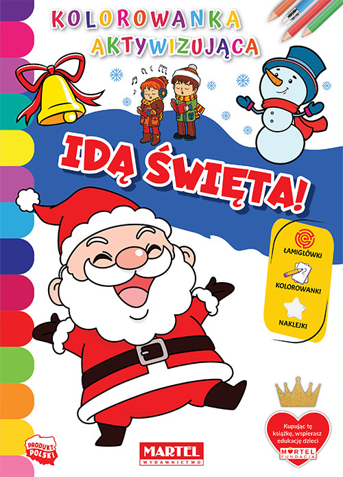 okładka Idą święta. Kolorowanka aktywizująca książka