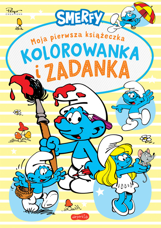 okładka Smerfy. Moja pierwsza książeczka. Kolorowanka i zadanka książka | Opracowanie zbiorowe