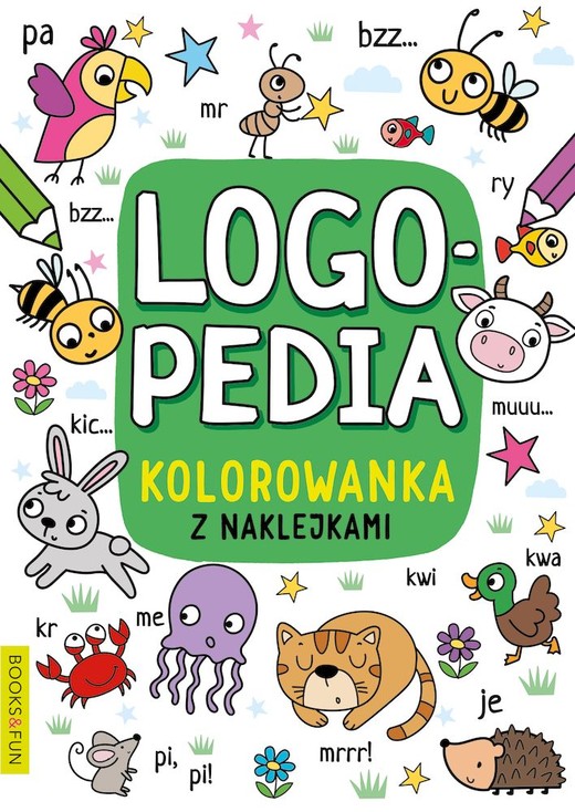 okładka Logopedia. Kolorowanka z naklejkami 4 książka | Opracowanie zbiorowe