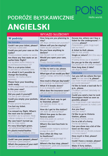 okładka Błyskawicznie podróże angielski PONS książka | Opracowanie zbiorowe